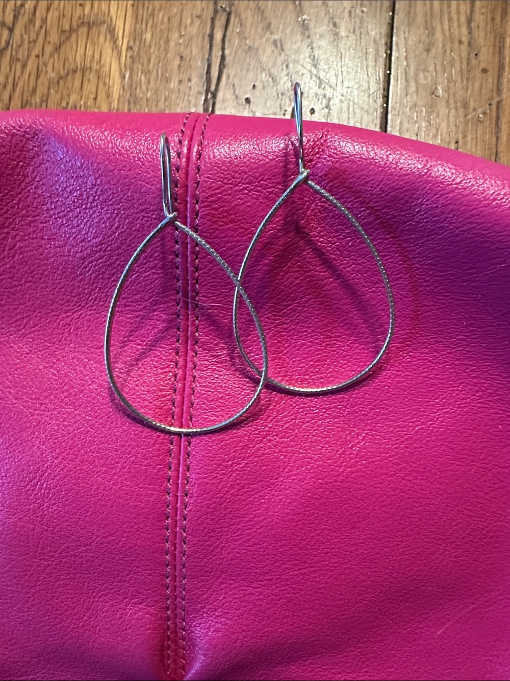 Silpada .926 Silver Teardrop Hoop Earrings